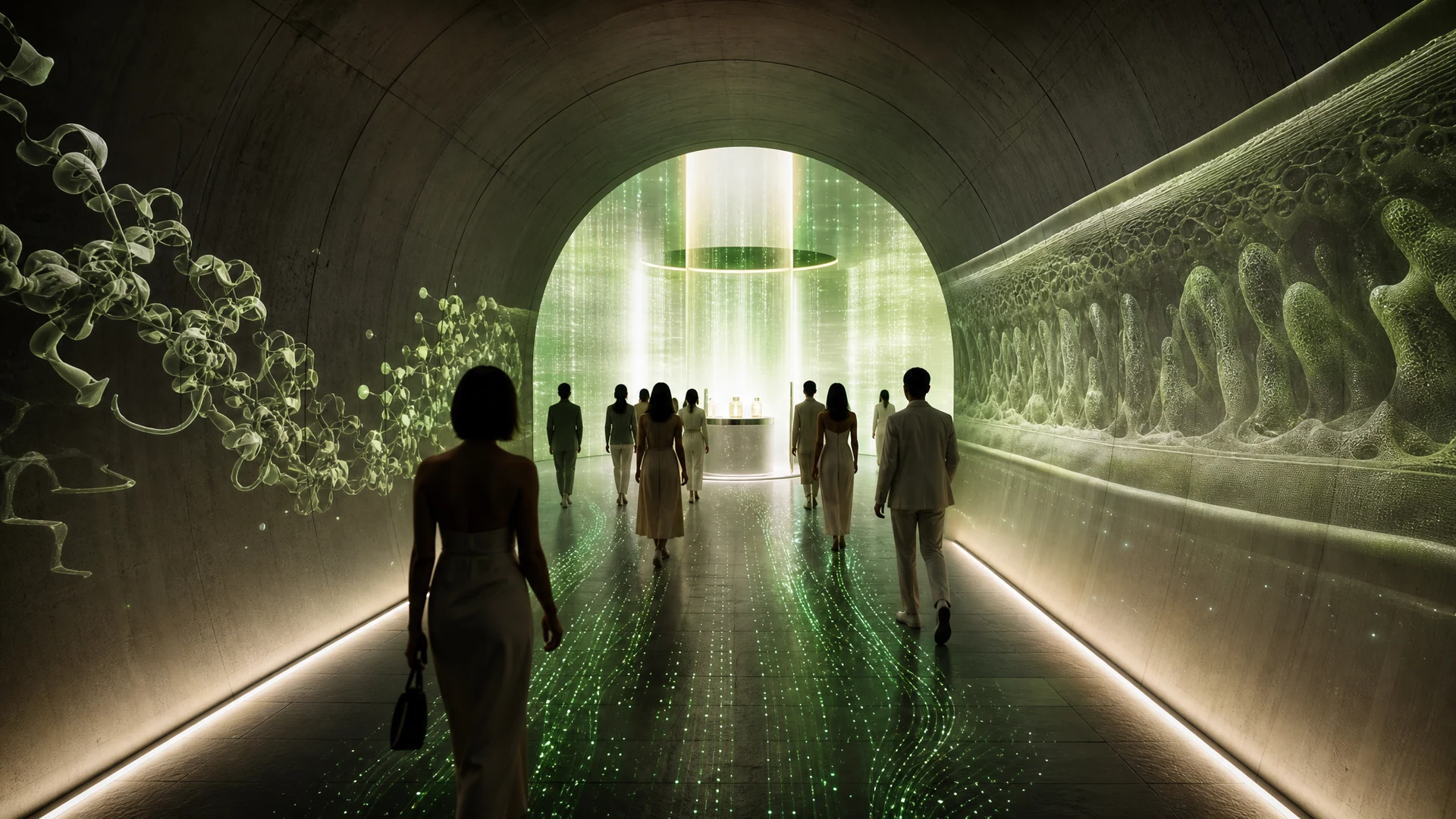 Concept Render / 科幻隧道 · 从现实进入计算世界